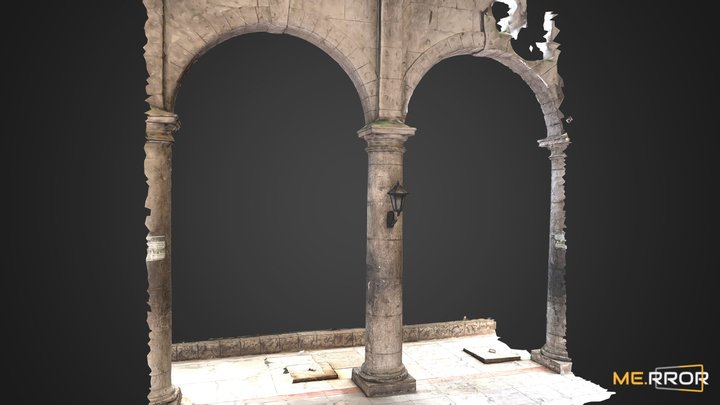 Basilica Del Santo Niño Fountain Pillar 3D Model