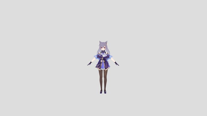 Keqing From Genshin Impact 3D Model