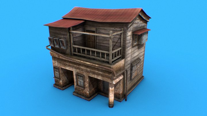 Hause | Wooden | Red – Kostenloses 3D-Modell STL