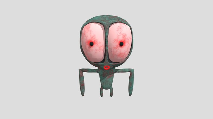 Grumpy unplagued 3D Model