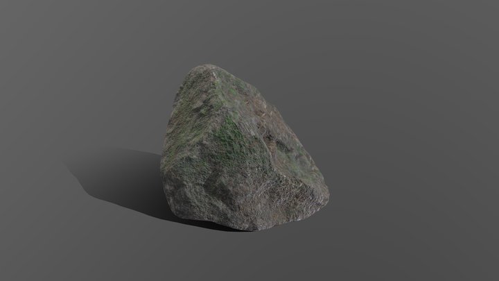 Mossy Rock 3D Model