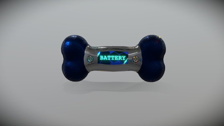 Dog Battery Bone 3D Model