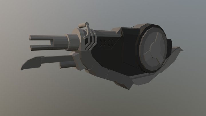 Type 25 Grenade Launcher (Brute Shot) Minecraft 3D Model