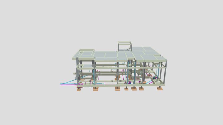 Residência B2-01 Sanitário RV 3D Model
