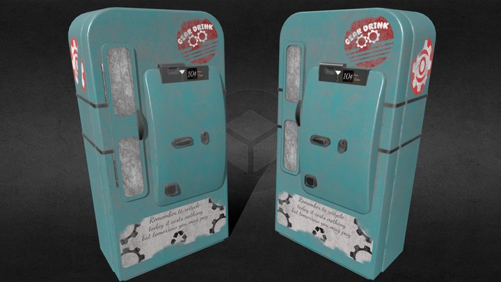 Old Vending Machine 3D Model