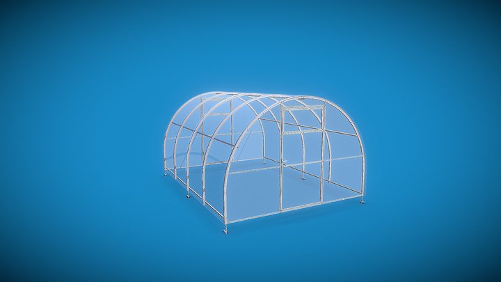Invernadero tipo túnel 3D Model