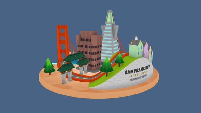 San Francisco Diorama 3D Model