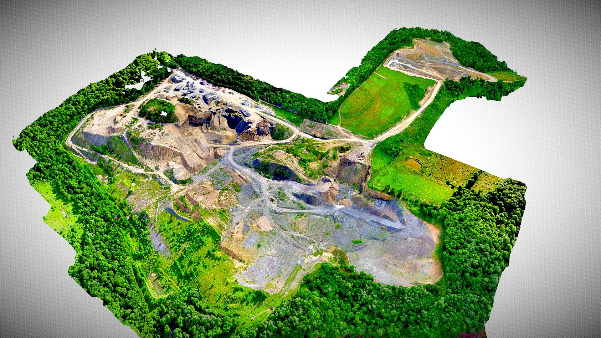 Pennsylvania Rock Quarry (Rev) - 3D model by RockRun [429a067] - Sketchfab