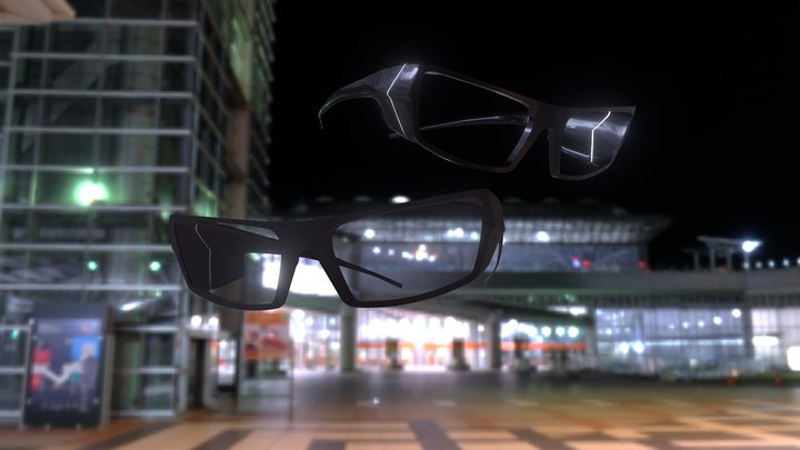 Gascan Sun Glasses 3D Model