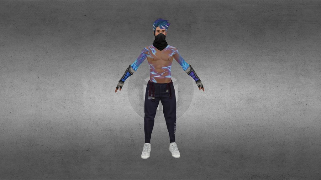 freefire 3d model provify
