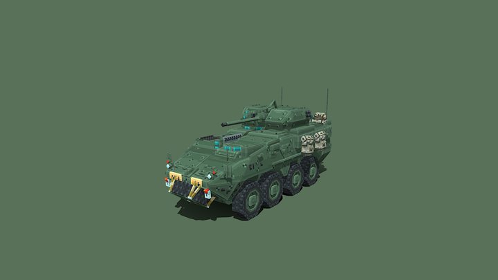M1296 DRAGOON [LOW-POLY] 3D Model