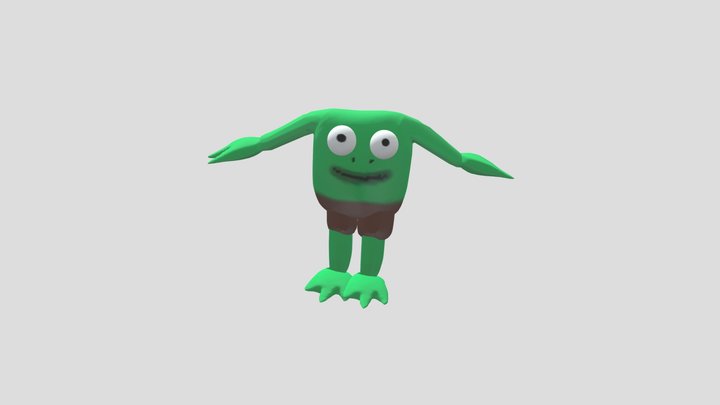 (Smiling Friends) Mr Frog 3D Model