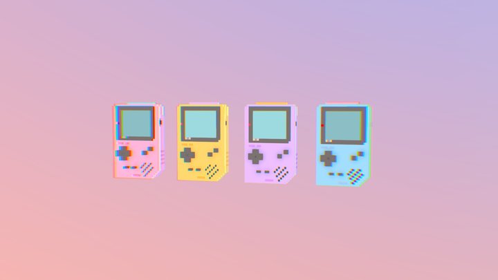 Gameboy 3D Model