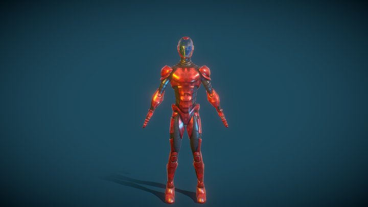 sci-fi astronaut suit 3D Model