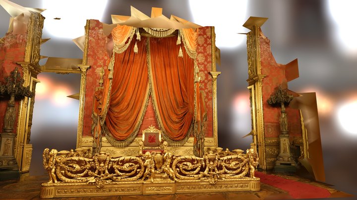 Palazzo Reale, Turin. Throne room 3D Model
