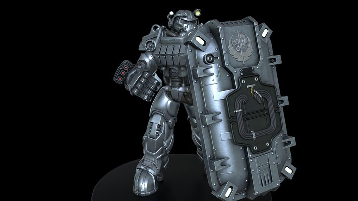 Brotherhood of Steel T-60 power armor 3D Model