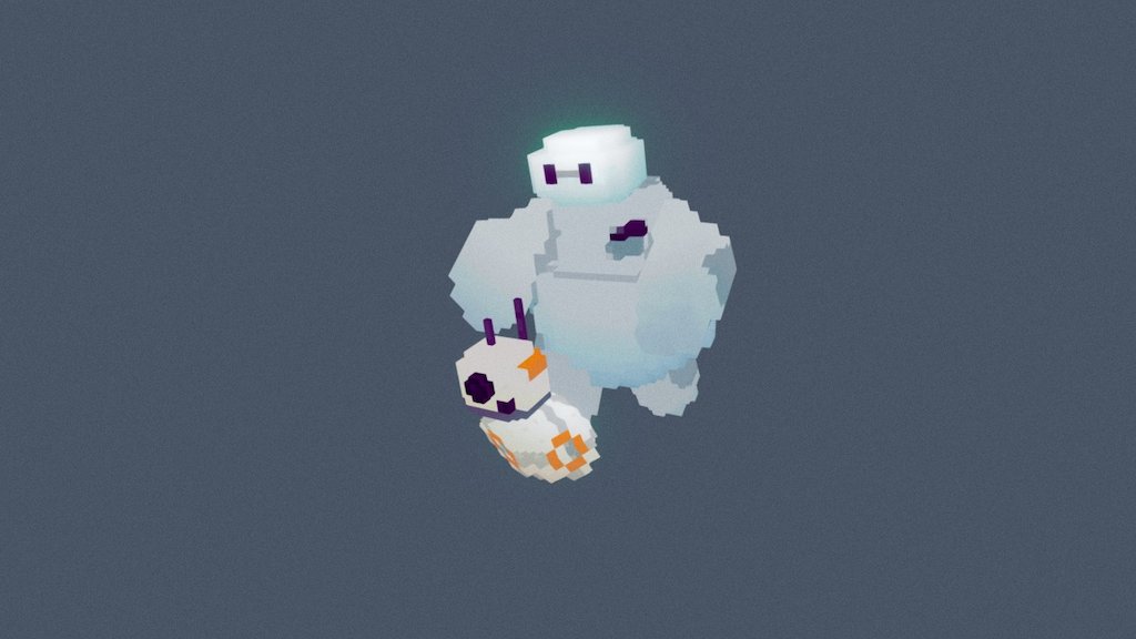 Baymax and bb8 voxel edition