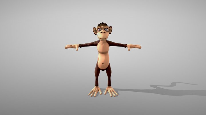 Monkey Sergio 3D Model