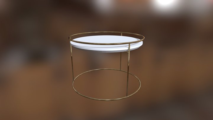 Circle Coffee Table 3D Model