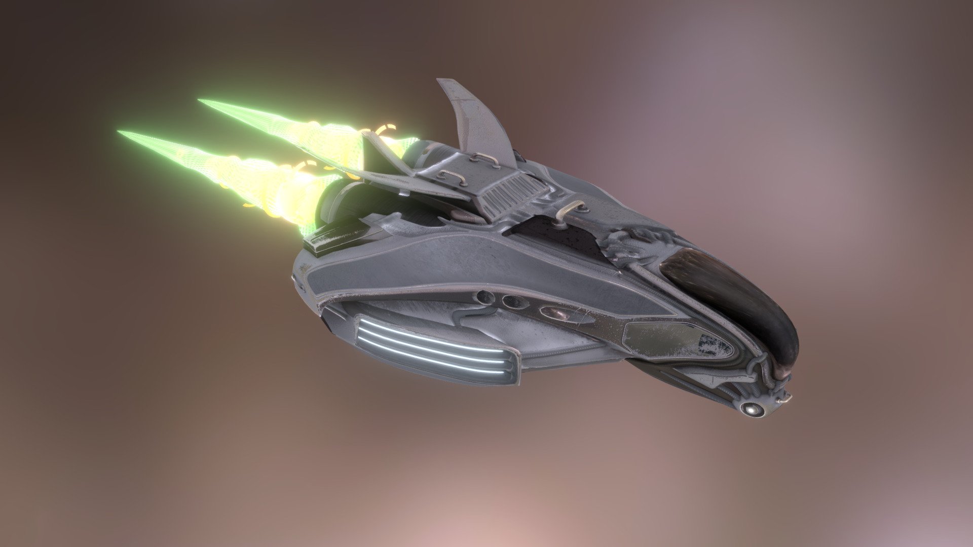 Multi Universe Space Ship 3D Model - Download Free 3D model by Dinendra ...