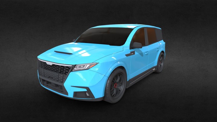 REBUS Relevante Rs- sports Hatchback car 3D Model