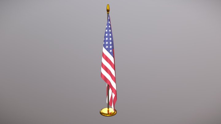 Flag of the USA – Free 3D Model STL