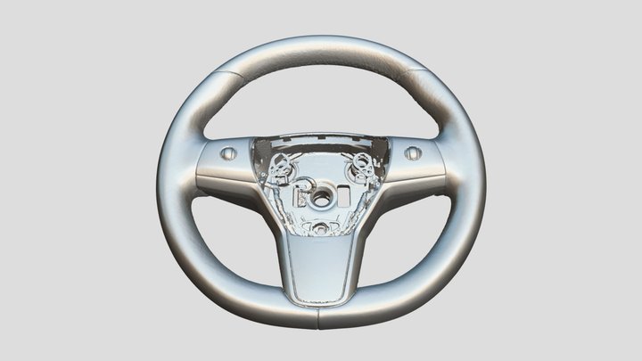 Tesla Steering Wheel scanned by EinScan HX 3D Model