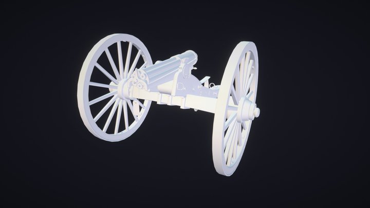 Gatling Gun 3D Model