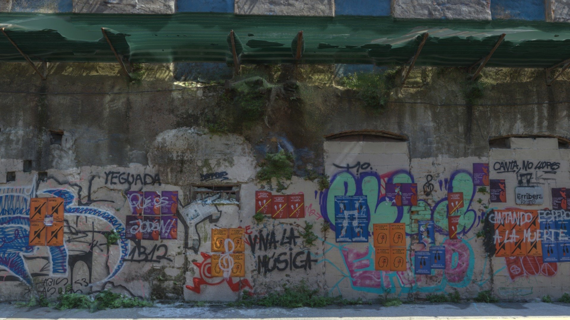 Pared bajo chapa