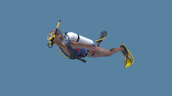 SCUBA Diving Reel IM120 By IMAGINE MYST 3D model 3D printable