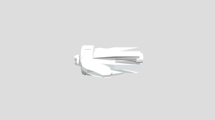 Sci-fi rectoren-Spaceship 3D Model