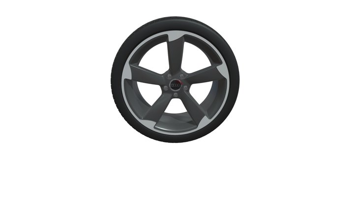 Audi TT RS Wheel 3D Model