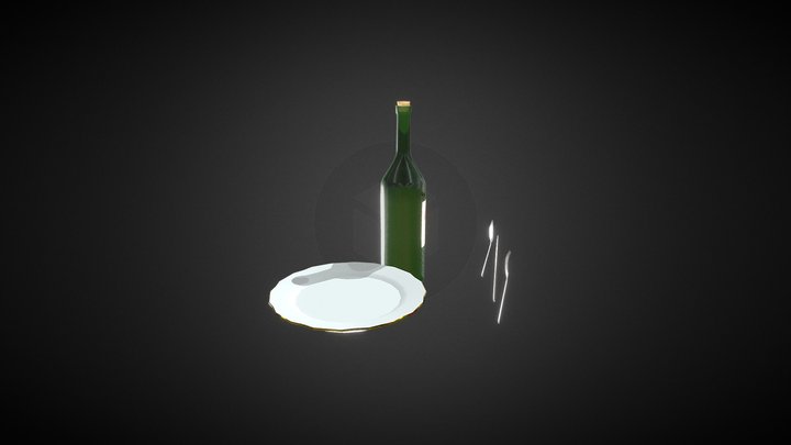 Dinner table accessories 3D Model