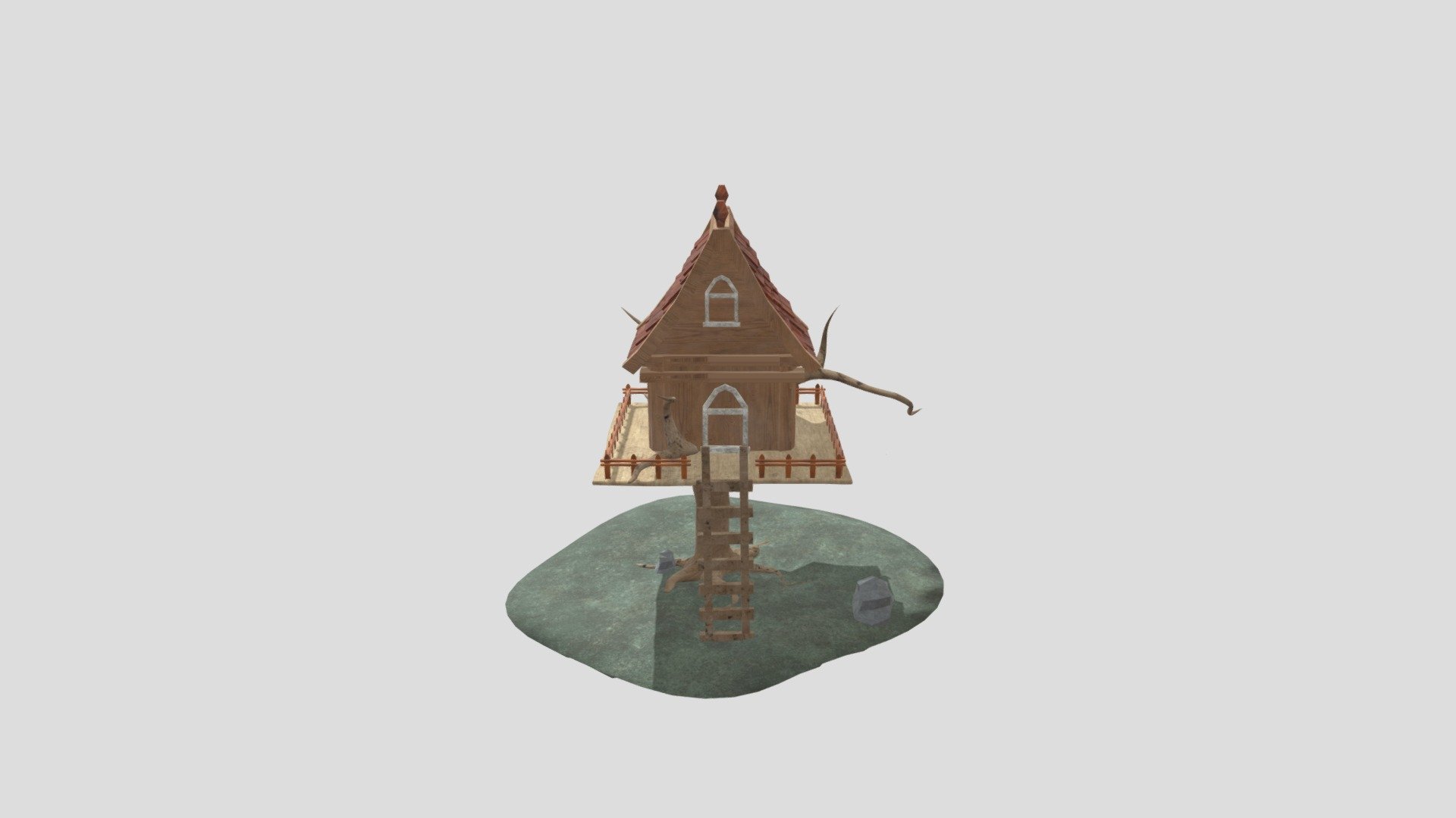 TreeHouse - 3D model by corinapeer [42a7cfc] - Sketchfab