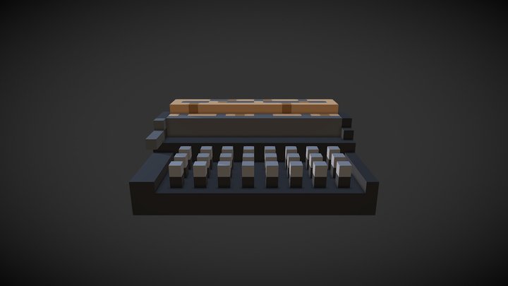 Type Writer 3D Model