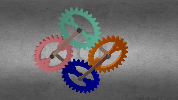 Crosslink Ellipse Gears IV – Modèle 3D gratuit STL