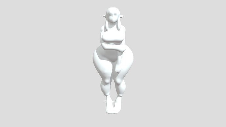 thick elf girl 3D Model