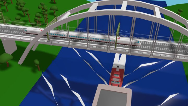 Train Ride 3D Model