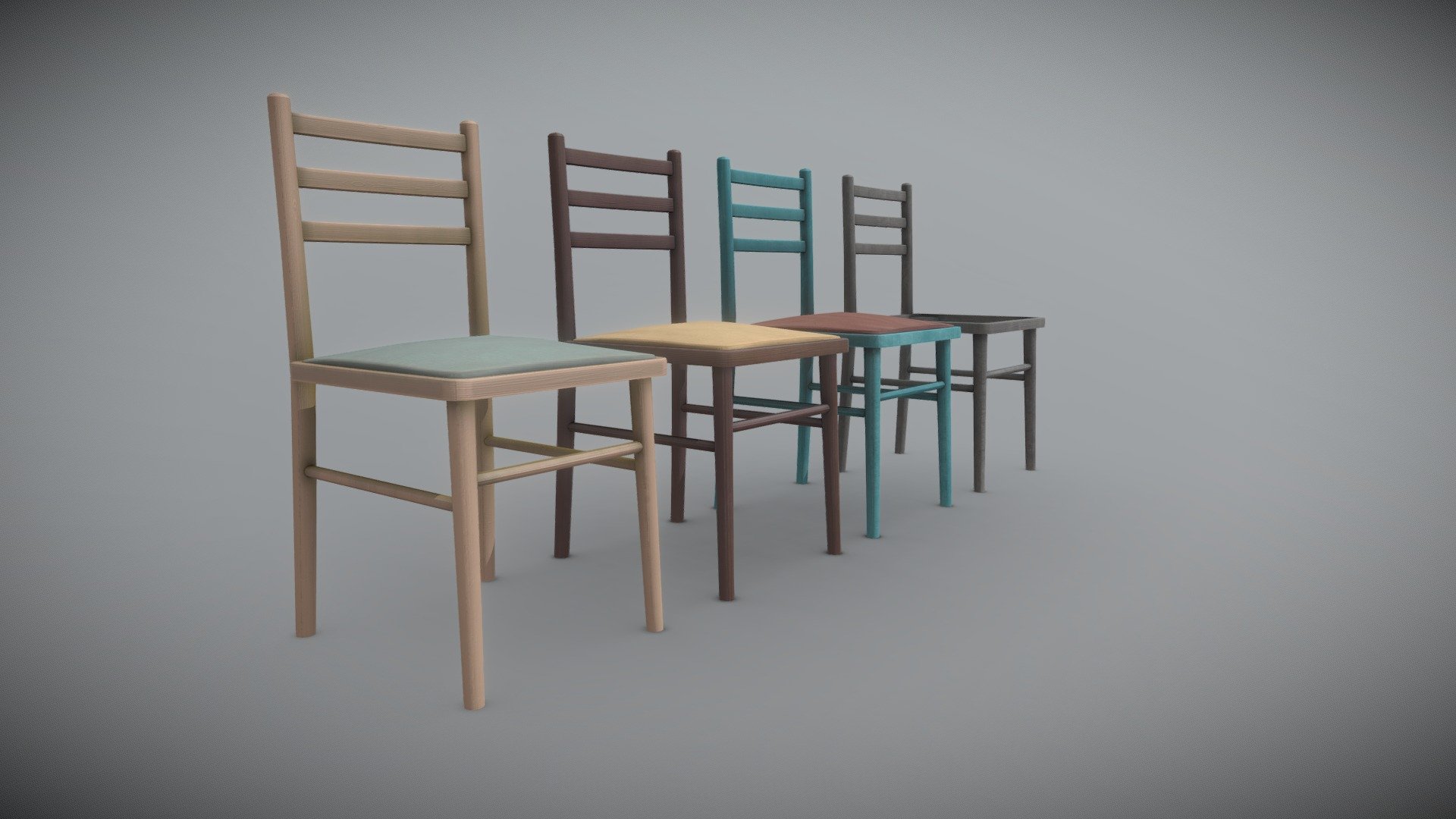 Wooden Chair Download Free 3D model by ilyafom1 [42a998e] Sketchfab