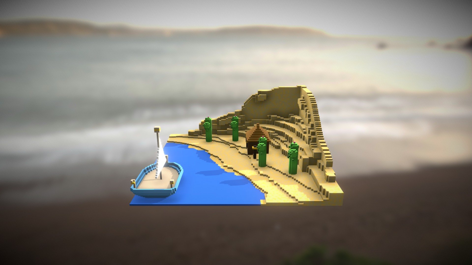Desert Island - 3D model by Tongfei Fina Guo (@Tongfei.Guo) [42a9aae ...