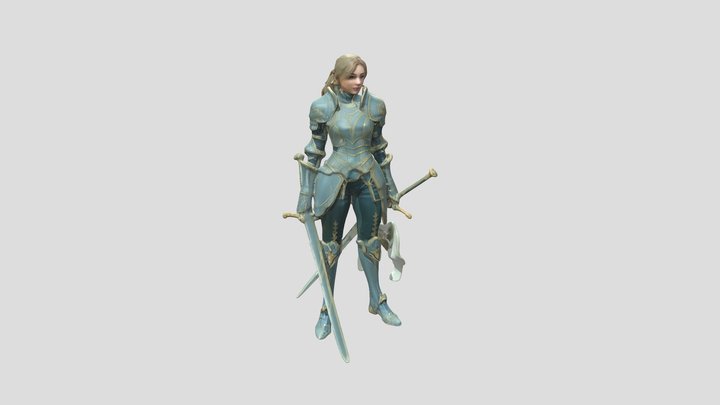 Fantasy Knight 3D Model