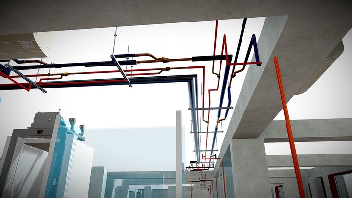 via Flaminia,53 - 4 piano passaggio condense 3D Model
