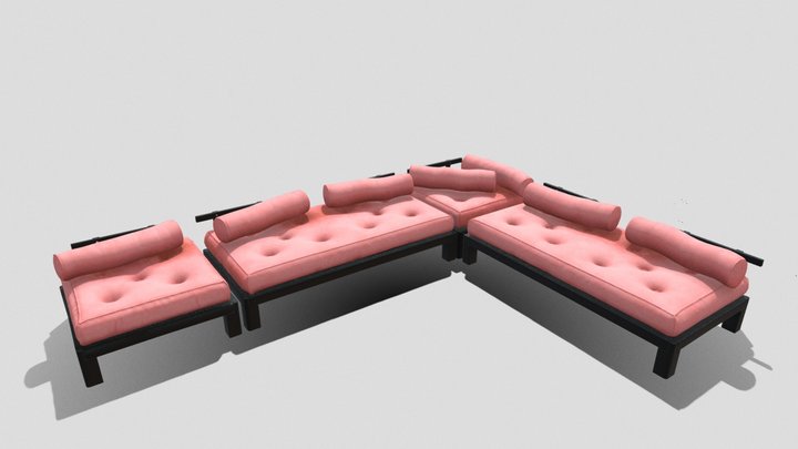 Chic Couch - Sushi Bar Project 3D Model