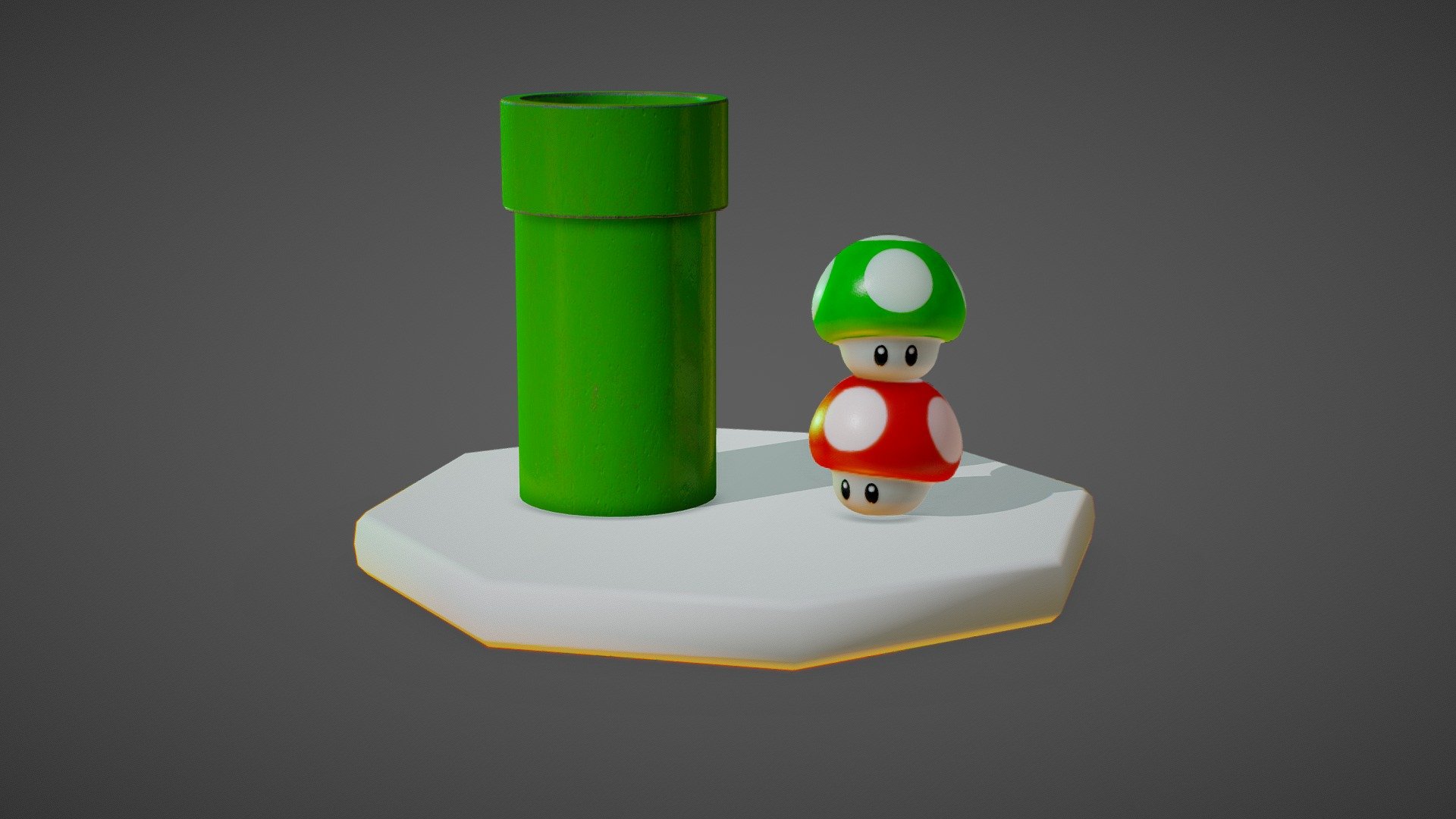 MARIO DOKAN & KINOKO - Download Free 3D model by MATTEPOP (@matteShop ...