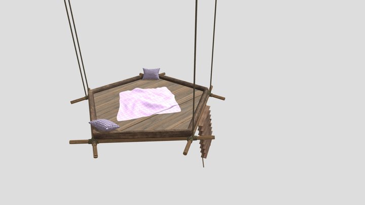 Wooden Pentagon Swing 3D Model