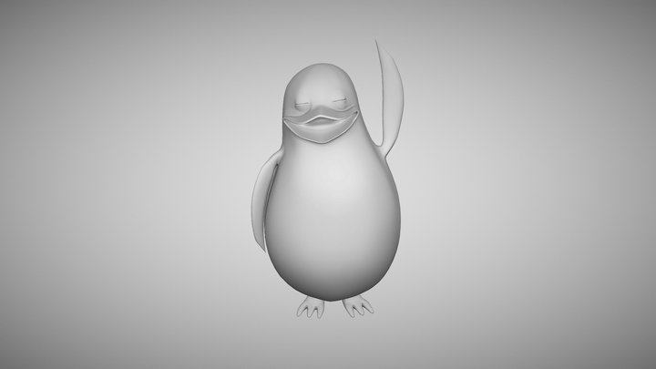 Pingüino 3D Model
