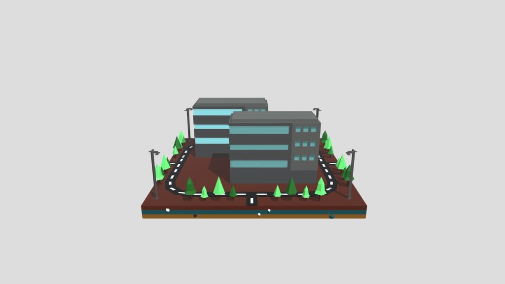 Sj Commercial Building Lowpoly Vol 02