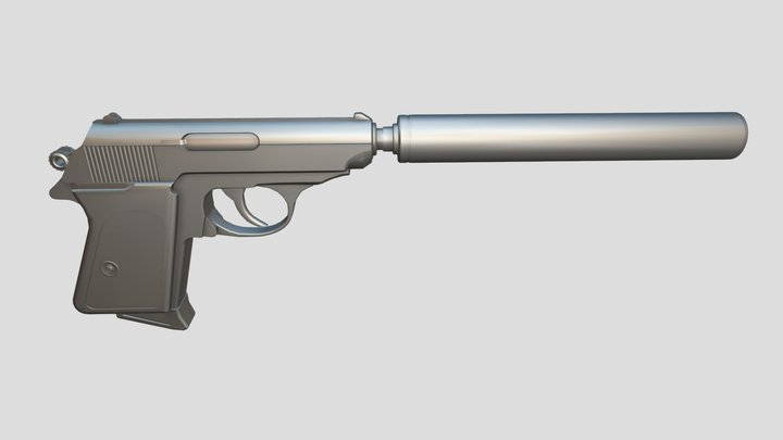 Deliverer Pistol (Fallout 4 Study) 3D Model
