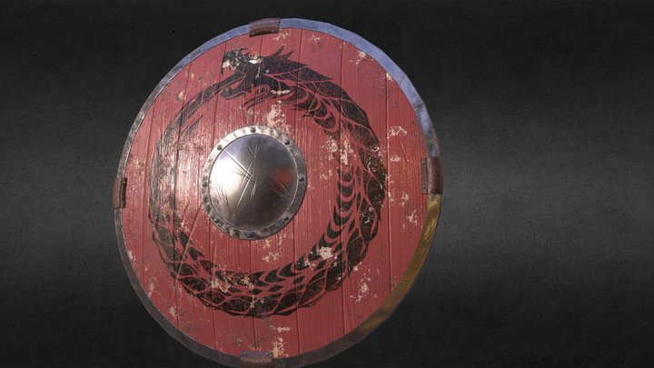 Viking Shield 3D Model