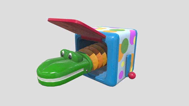 Croc Box - BubbleUP! Asset 3D Model